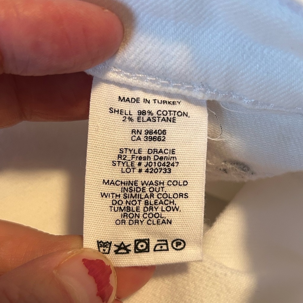 Theory White Denim Pants Size 31 - Picture 7 of 7